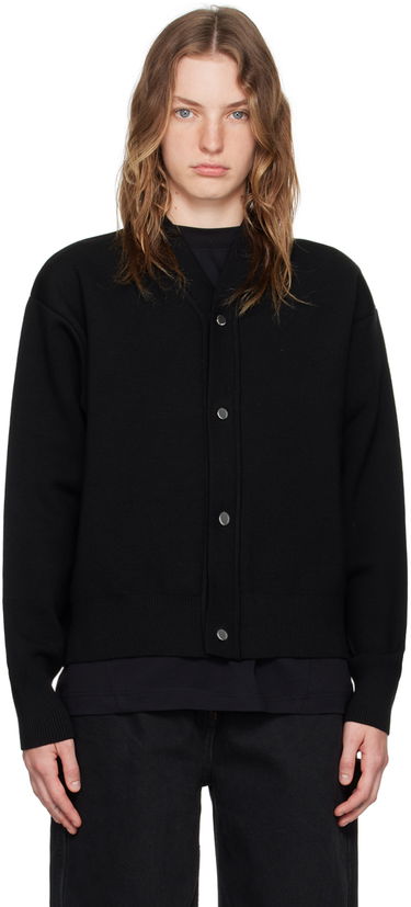 Sveter Jacquemus Black Les Classiques 'Le cardigan boutonné' Cardigan Čierna | 24H246KN292-2359, 0