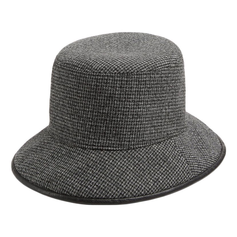 Klobúk Gucci Reversible Houndstooth Bucket Hat Čierna | 7288374HAWD1061