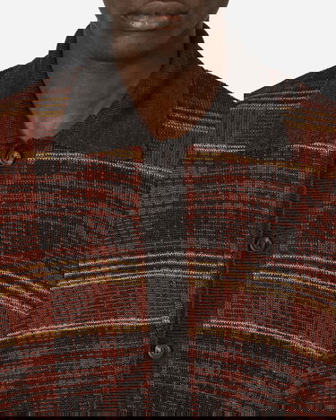 Košeľa OUR LEGACY Evening Polo Rust Geezer Check Červená | M2243ER 001, 5