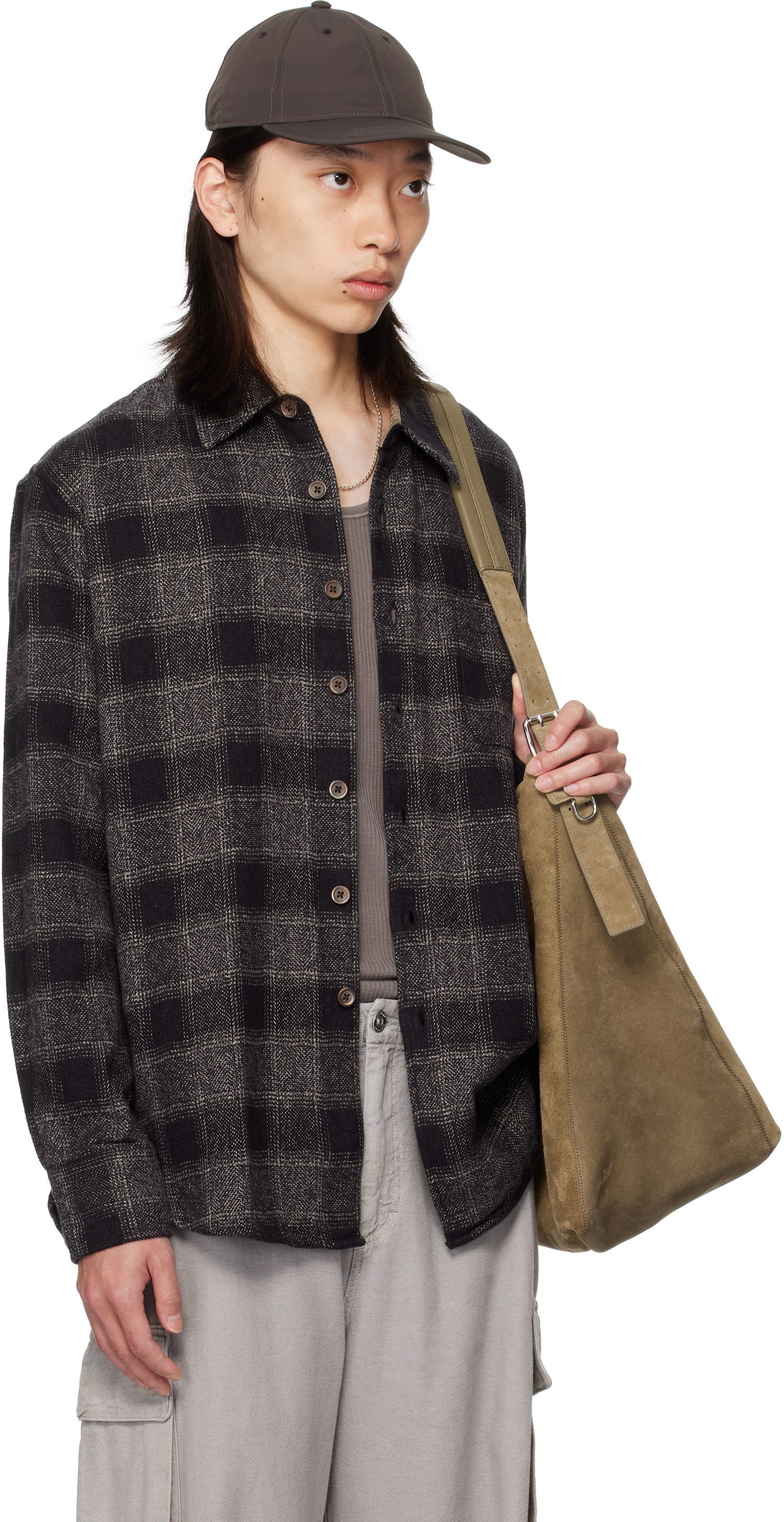 Košeľa OUR LEGACY OUR LEGACY Checked Button-Down Shirt Šedá | M4252AO, 1