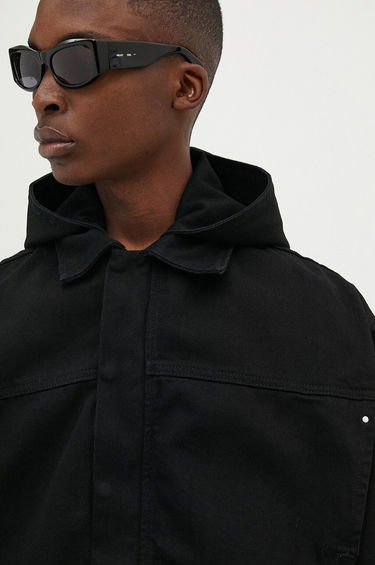 Bunda HELIOT EMIL Hooded Denim Jacket Čierna | PREAW24.M.02.121.BLK01, 4