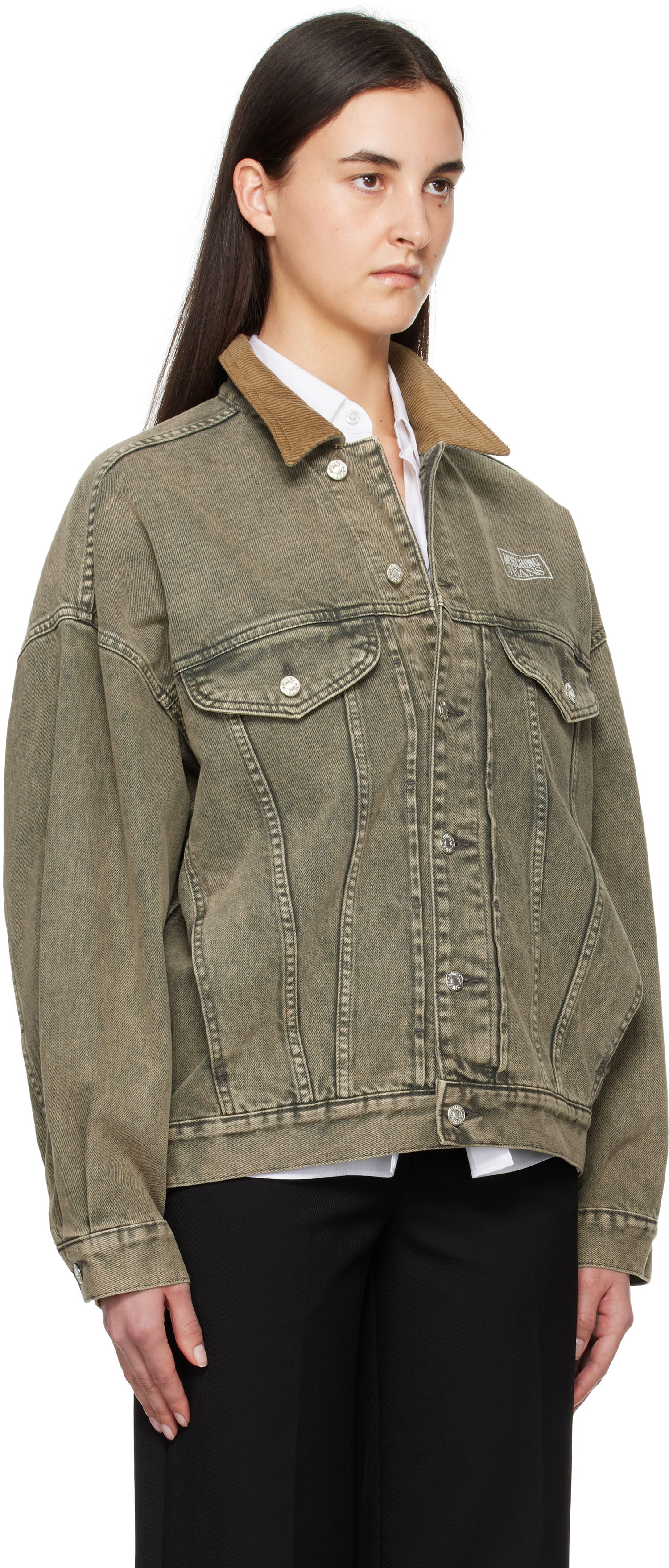 Bunda Moschino Moschino Jeans Vintage Denim Jacket Zelené | 251K10508, 1