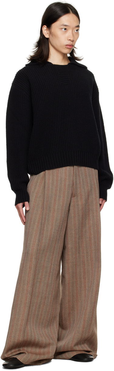 Nohavice Dries Van Noten Dries Van Noten Wide Leg Pleated Trousers Hnedá | 252-020915-2056, 3