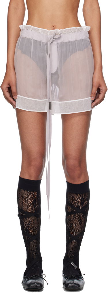 Šortky Ann Demeulemeester Ann Demeulemeester Gilla Lace Boxer Shorts Šedá | B0012822-FA608-050, 0