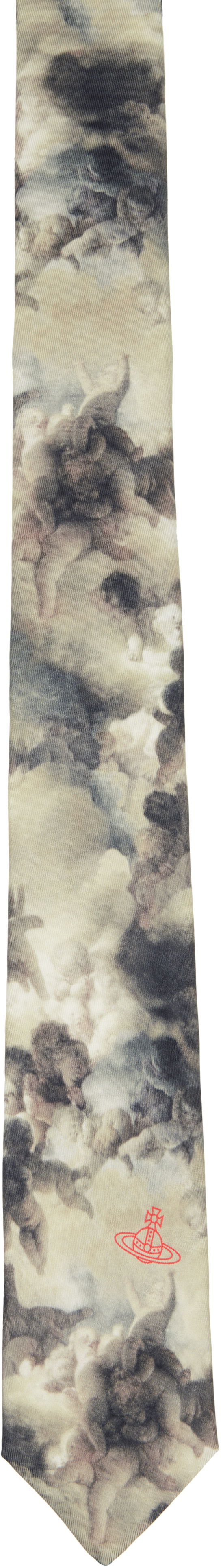 Šál Vivienne Westwood Vivienne Westwood Cherubs Tie 7 cm Béžová | 81050001-W015Q-, 0