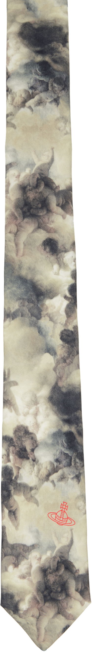 Šál Vivienne Westwood Vivienne Westwood Cherubs Tie 7 cm Béžová | 81050001-W015Q-, 0