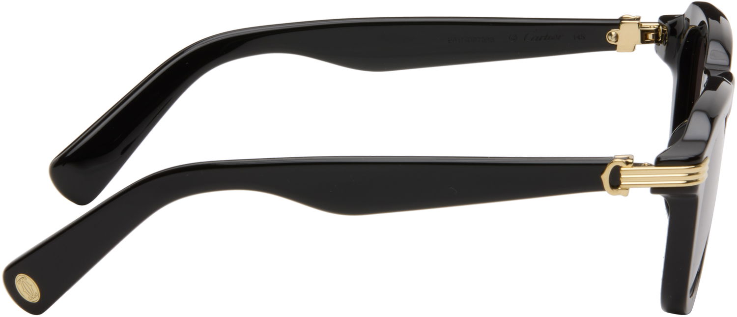 Slnečné okuliare Cartier Première Square-frame Sunglasses with Gold-tone Accents Čierna | CT0536S-001, 1