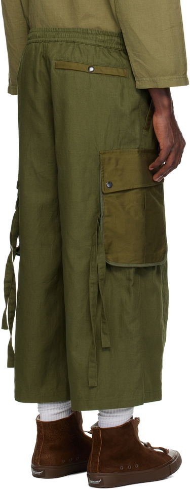 Cargo nohavice Maharishi Maharishi M42 Hakama Cropped Cargo Pants Zelené | 6052, 2