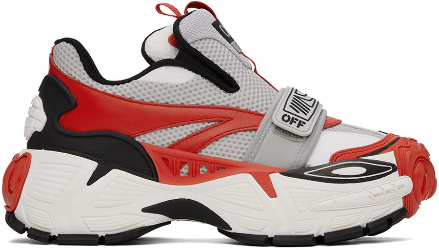 Tenisky a topánky Off-White Red & Gray Glove Slip On Šedá | OMIA284S24LEA0010525, 0