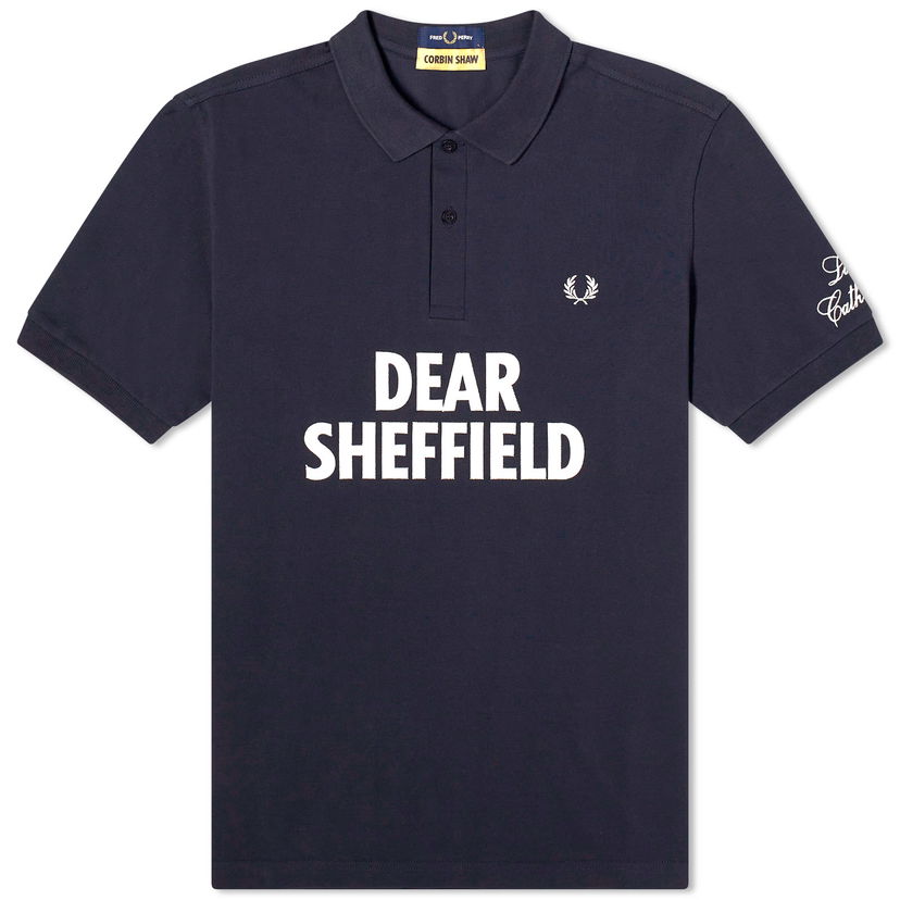 Polo tričko Fred Perry Corbin Shaw Dear Sheffield Polo Shirt Navy | SM7181-608