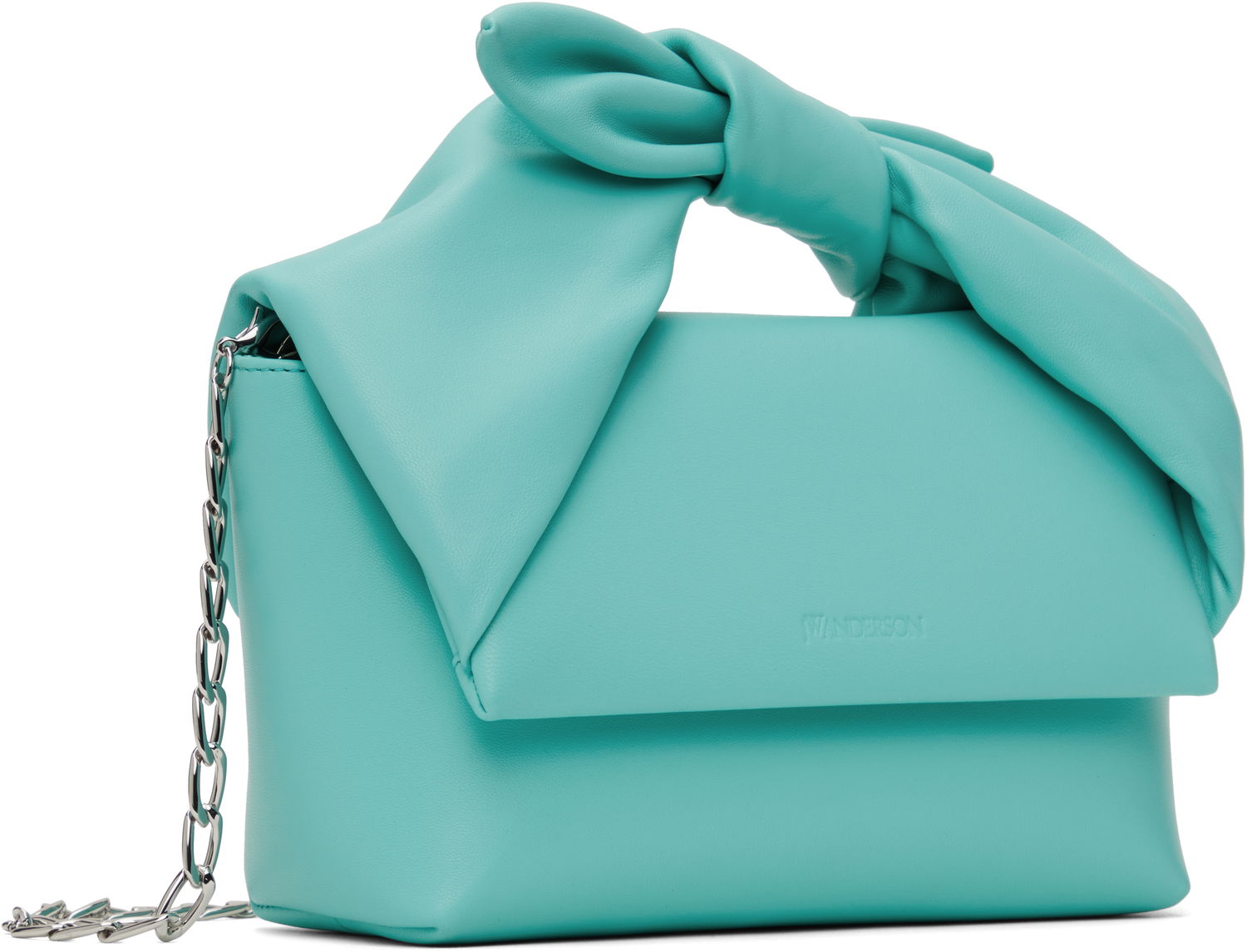 Taška cez rameno JW Anderson JW Anderson Medium Bow Twister Top Handle Bag Tyrkysová | HB0697-LA0355, 1