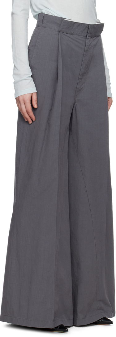 Nohavice Maison Margiela Maison Margiela Pleated Wide-Leg Trousers Čierna | S51KA0601 M35289, 4