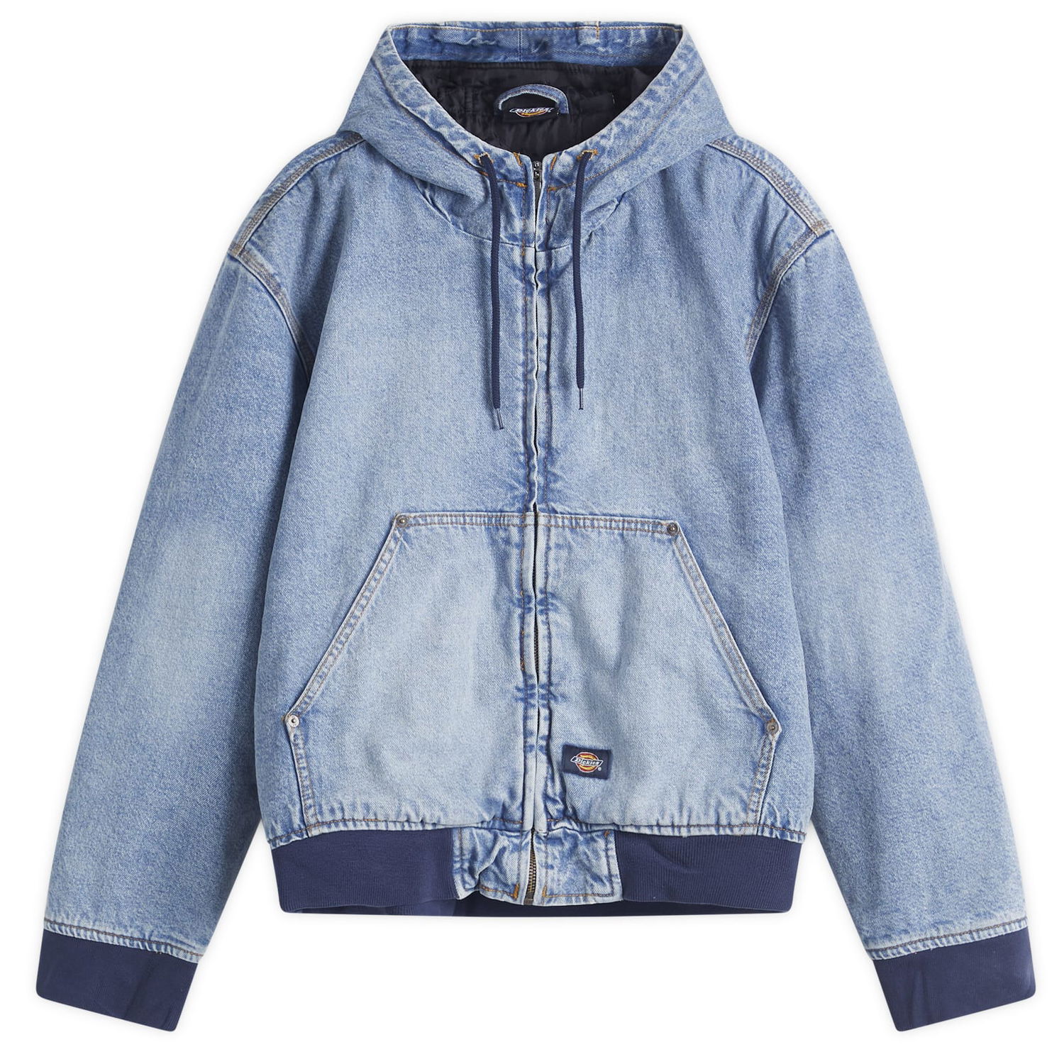 Bunda Dickies Hooded Denim Jacket, Size Large Modrá | DK0A4ZAPK211-233, 0