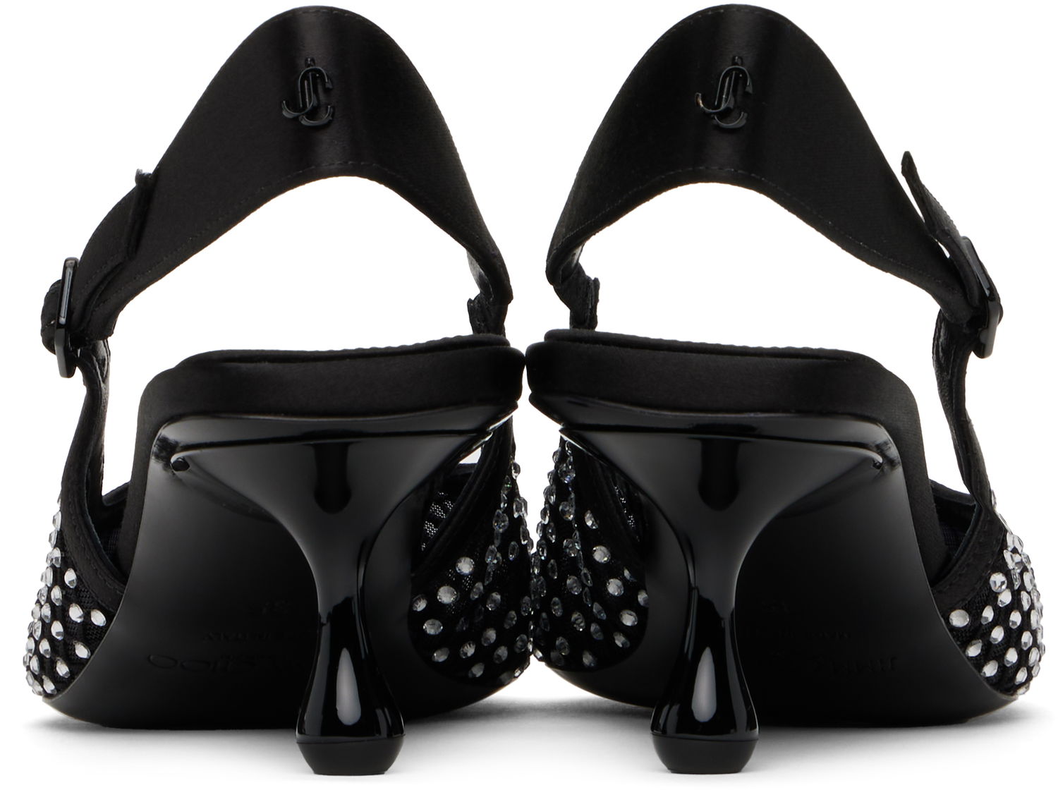 Tenisky a topánky Jimmy Choo Jimmy Choo Amel 50 Crystal Slingback Heels Čierna | AMEL 50 QHS, 1