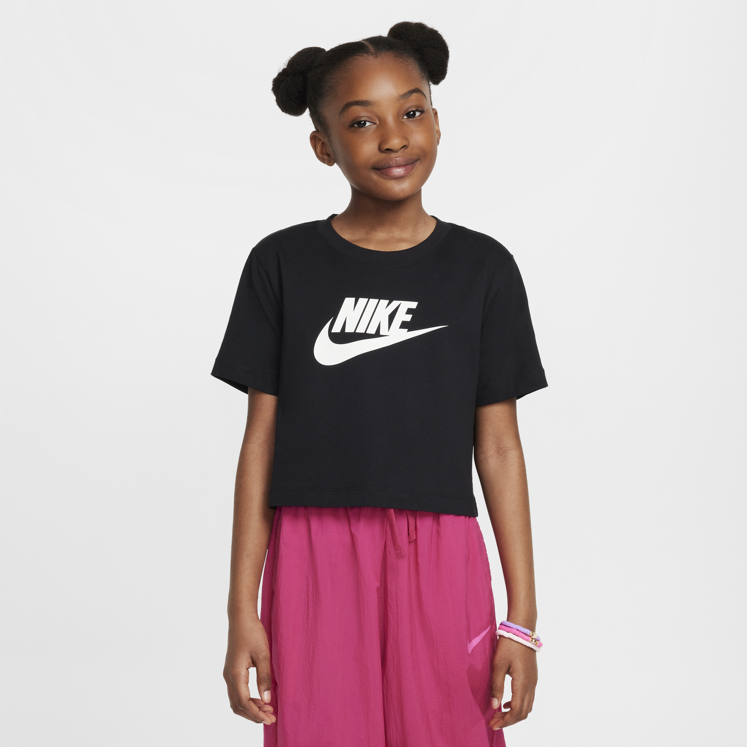 Crop Top Nike Nike Sportswear Cropped T-Shirt Čierna | FZ5548-010, 0