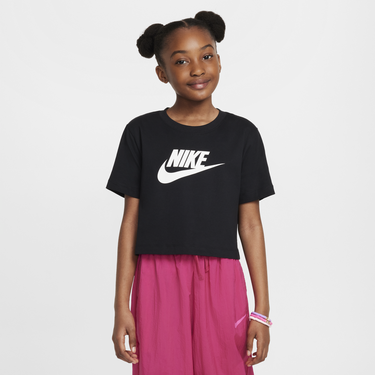 Crop Top Nike Nike Sportswear Cropped T-Shirt Čierna | FZ5548-010, 0