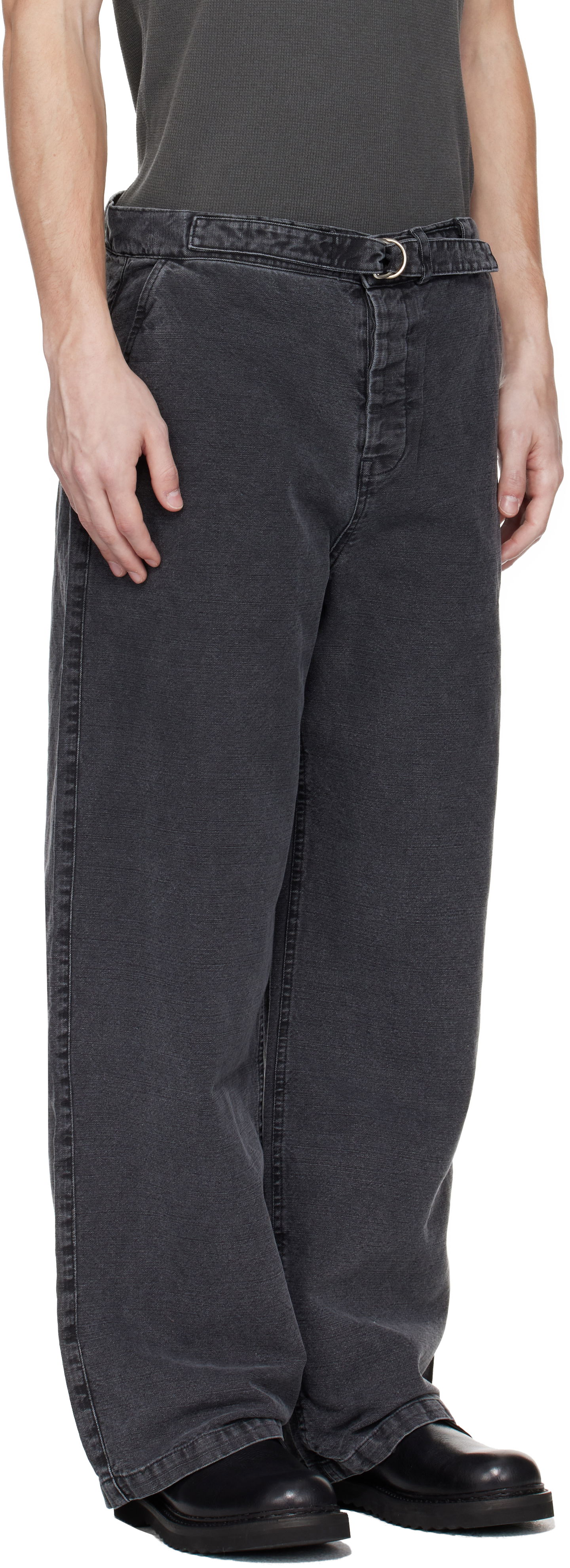 Nohavice OUR LEGACY Our Legacy Stern Chino Trousers Čierna | M2254SB, 1