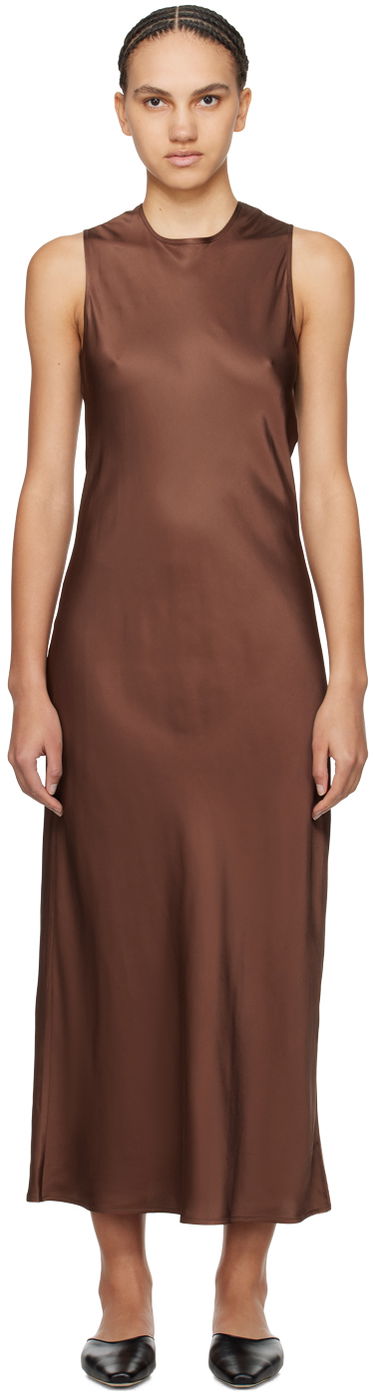 Šaty Baserange Sleeveless Maxi Dress Hnedá | DRDYT-VI-SP24, 0