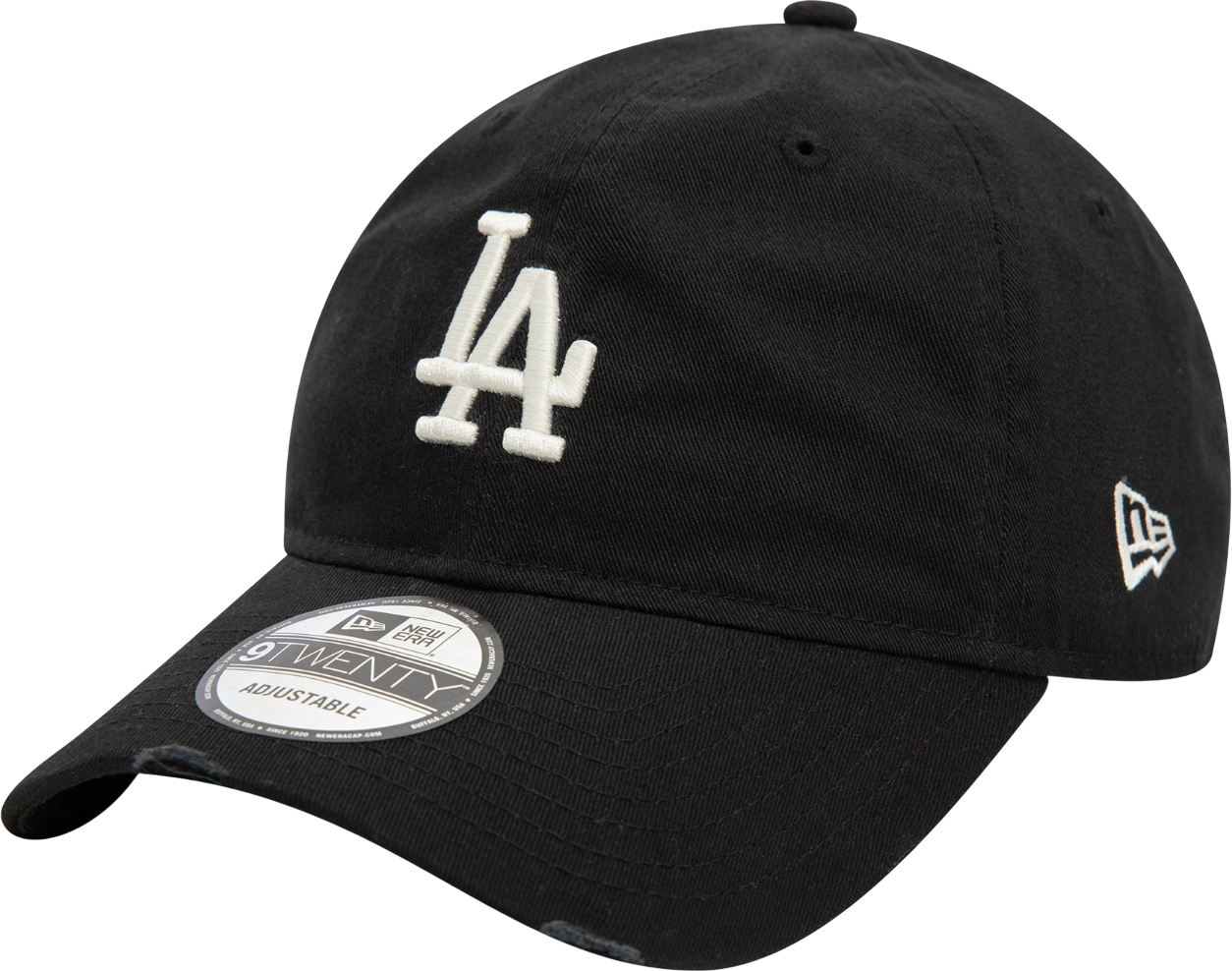 Šiltovka New Era LA Dodgers Distressed 9TWENTY Adjustable Cap Čierna | 60595229-60595229, 0