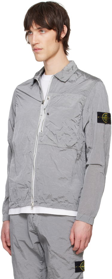 Vetrovka Stone Island Stone Island Regenerated Nylon Metal ECONYL Overshirt Šedá | K1S15 1200005 S0019, 3