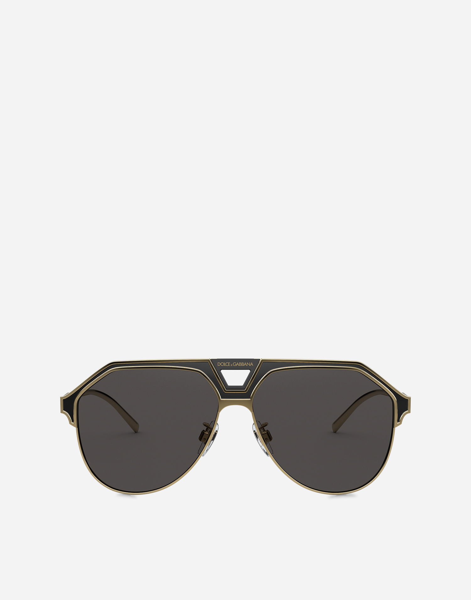 Slnečné okuliare Dolce & Gabbana Gold-Tone Aviator Sunglasses Čierna | VG2257VM4879V000, 0
