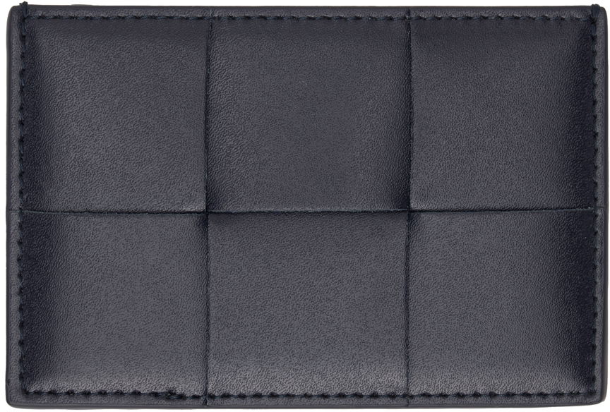 Peňaženka Bottega Veneta Leather Card Holder Modrá | 748052VBWD4, 0
