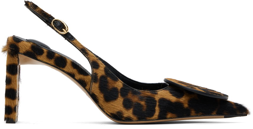 Les Sculptures 'Les slingbacks Duelo hautes' Heels "Brown Black"