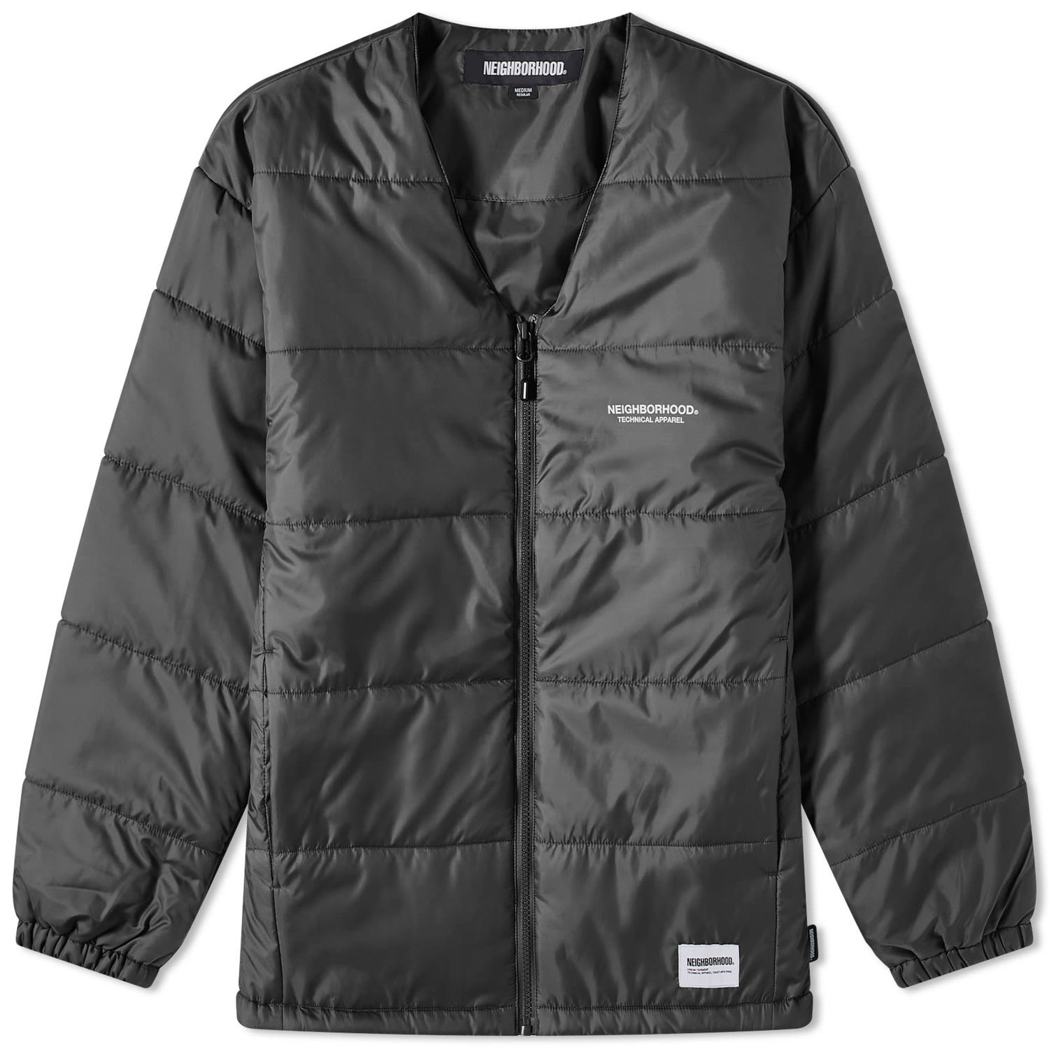 Bunda Neighborhood Puff Down Shirt Jacket Šedá | 232TSNH-SHM05-BK, 0