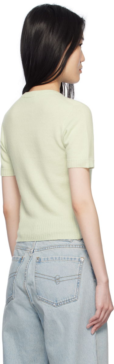 Sveter Blumarine Blumarine Cashmere Cropped Sweater Zelené | P522M548A, 2