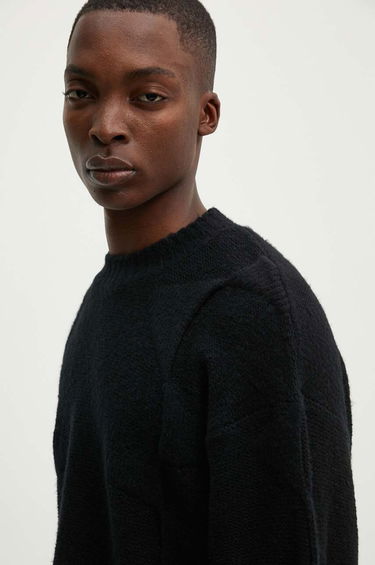 Sveter HELIOT EMIL Black Warm Wool Sweater Čierna | PREAW24.M.07.063.BLK01, 6