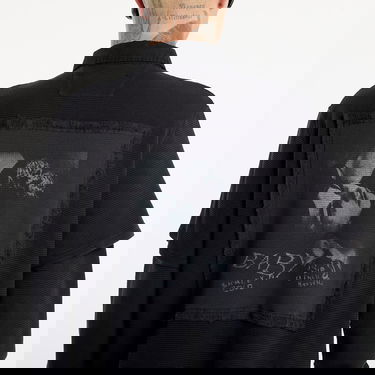 Polo tričko MISBHV Waffle-Knit Layered Polo Longsleeve Čierna | 251M153, 2