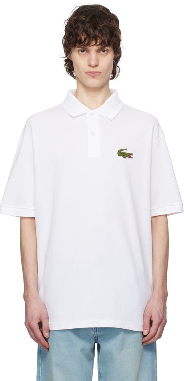 Polo tričko Lacoste Lacoste Loose Fit Piqué Badge Polo Biela | PH2751_001, 0