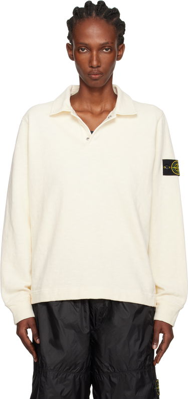 Polo tričko Stone Island Stone Island Brushed Cotton Jersey Polo Biela | K2S15 6100054 S0238, 0