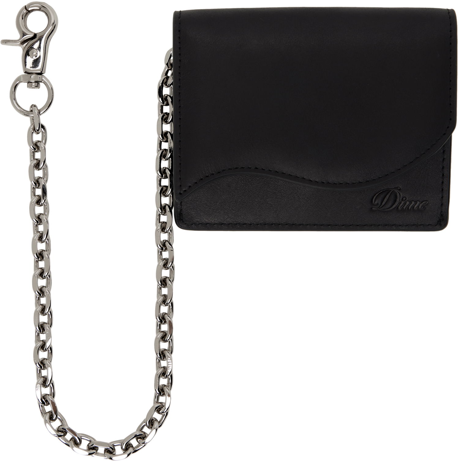 Peňaženka Dime Dime Chain Leather Wallet Čierna | DIMESP2527BLK, 0