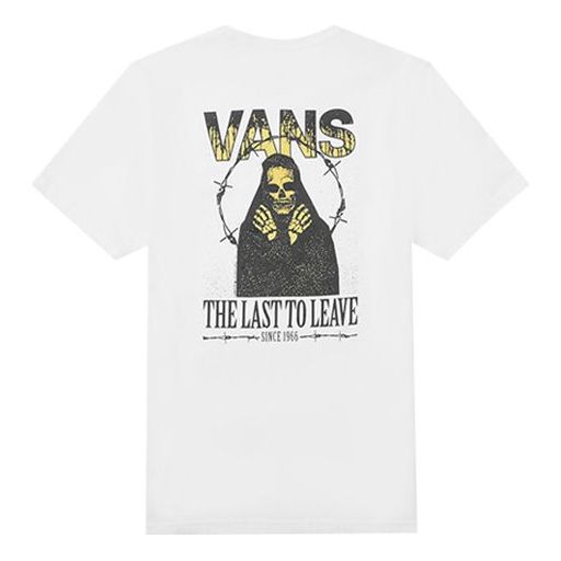 Tričko Vans Last To Leave T-Shirt Biela | VN0A4P5AWHT