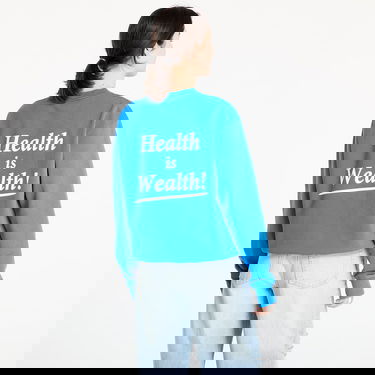 Sveter Sporty & Rich Sporty & Rich Health is Wealth Crewneck Sweatshirt Modrá | ST071622300BL67, 2