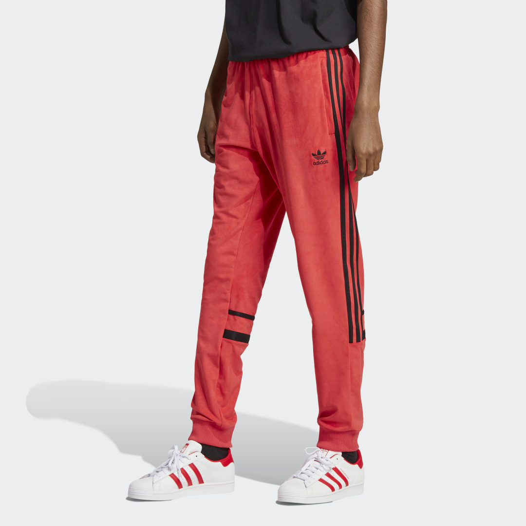 Nohavice adidas Originals Adicolor Classics Plush Červená | HL9450, 1