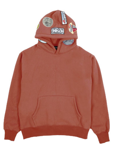 Mikina Pleasures Worms Hoodie Hnedá | P23F022-RUST