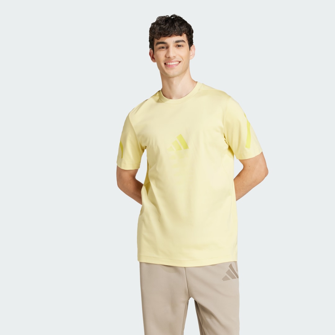 Tričko adidas Performance Z.N.E. Yellow Sports T-Shirt Žltá | JD5981, 0