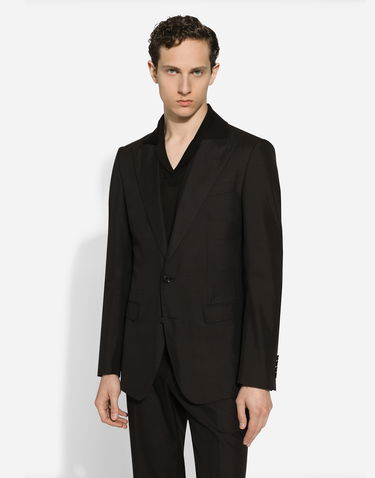 Súprava Dolce & Gabbana Dolce & Gabbana Single-Breasted Taormina-Fit Suit 58 Čierna | GKAHMTFUTBTN0000, 3