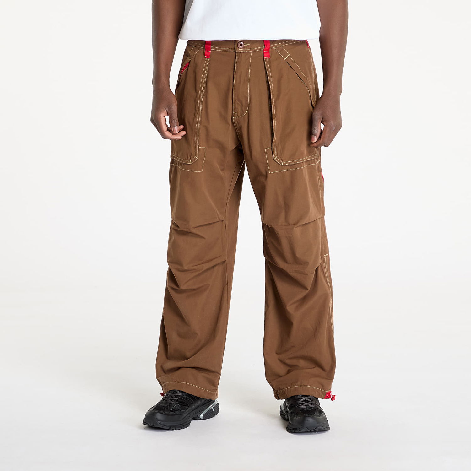 Cargo nohavice Pleasures PLEASURES Public Utility Pants Hnedá | P24W011 BROWN, 0
