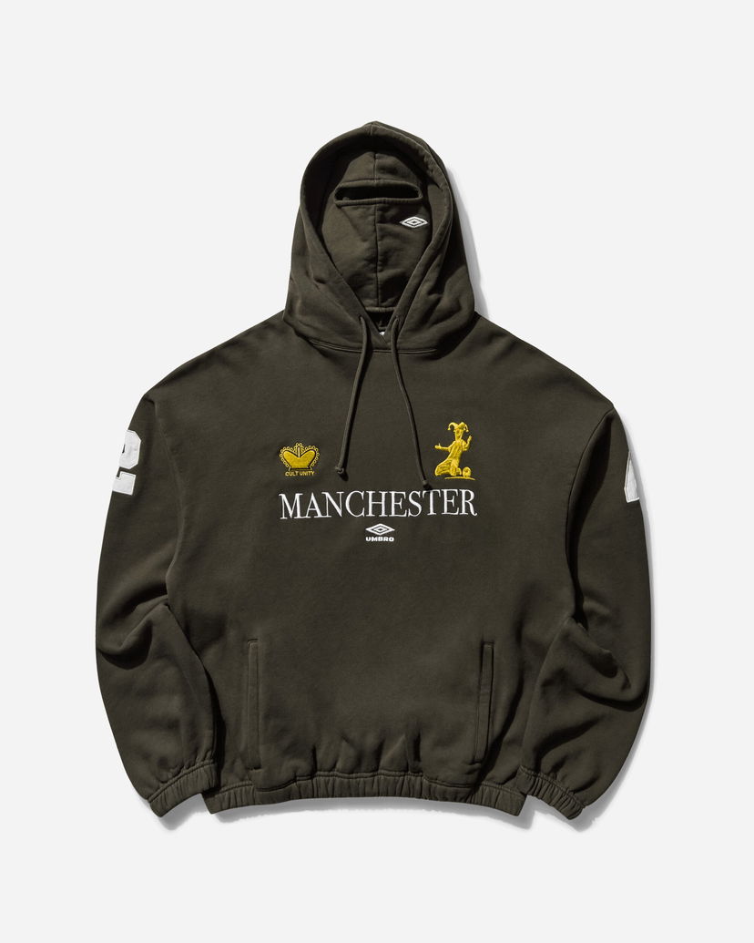 Mikina Umbro Manchester Masked Hoodie Zelené | UBMW0395FA245 GRN0010