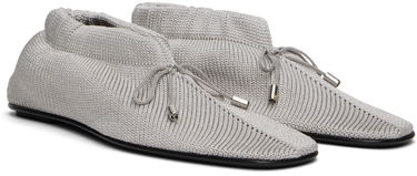 Tenisky a topánky TOTEME TOTEME 'The Knitted' Ballerina Flats Šedá | 242-WAS2358-YA0040, 3