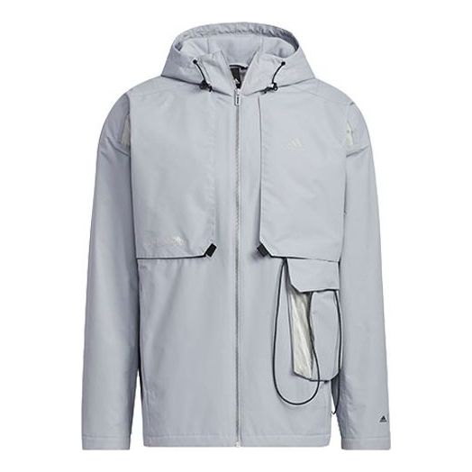 Pláštenka adidas Originals Transformers Crossover TF Turf Hooded Track Jacket Šedá | HM7465, 0
