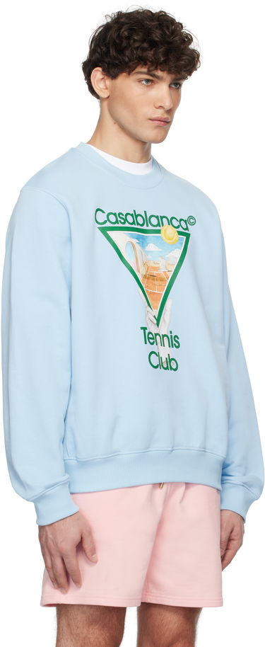 Mikina Casablanca Tennis Icon Sweatshirt Modrá | U-MPS25-JTP-293-03, 1