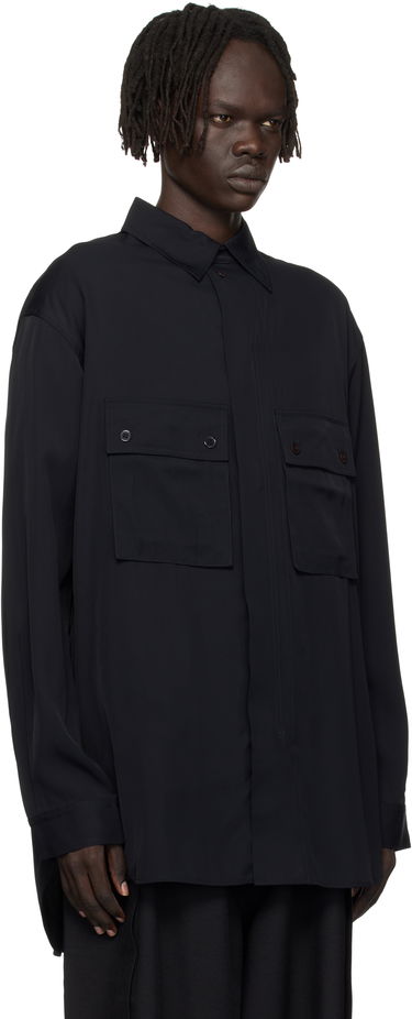 Košeľa Y-3 Y-3 Rayon Twill Oversized Shirt Čierna | JX7288, 1