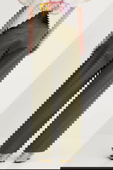 Nohavice Carhartt WIP Leola Pant Wide High Waist Zelené | I033147.4106, 2