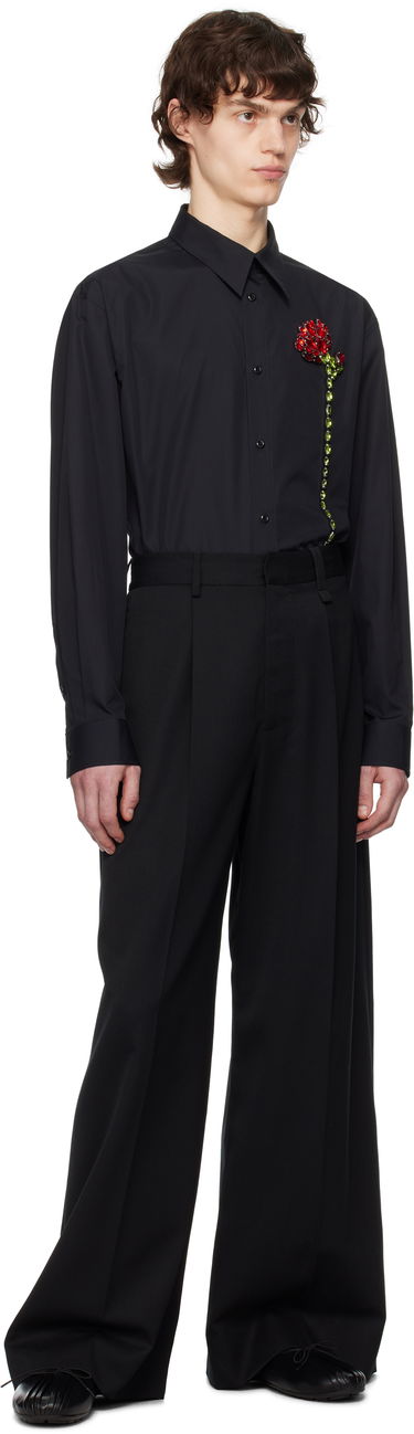 Nohavice Simone Rocha Simone Rocha Wide Leg Trousers Čierna | 4118 1217, 3