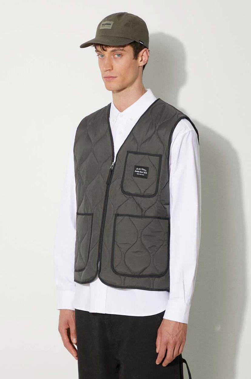 Vesta Awake NY Awake NY Quilted Vest Šedá | SP24.OT003