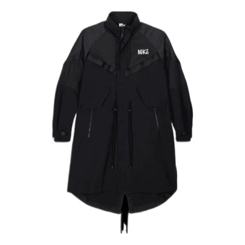 Pláštenka Nike Oversized Shell Trench Coat by Čierna | DQ9028-010, 0